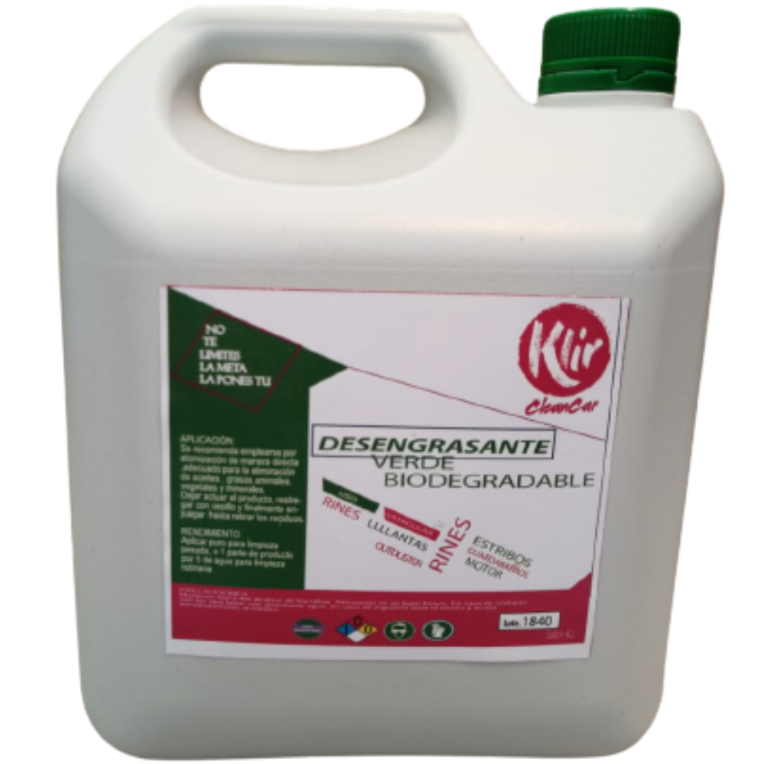Desengrasante Verde Biodegradable-Galón 4L 1 Desengrasante Verde Biodegradable-Galón 4L