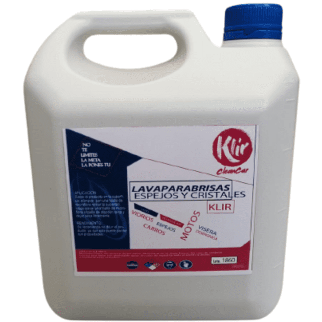 Lavaparabrisas Espejos y Cristales Klir – Galón 4L