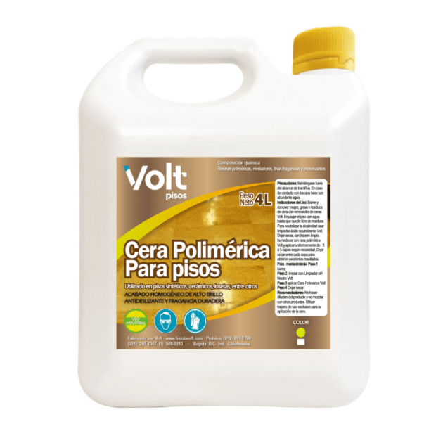 Cera Polimérica Para Pisos Amarillos 4L
