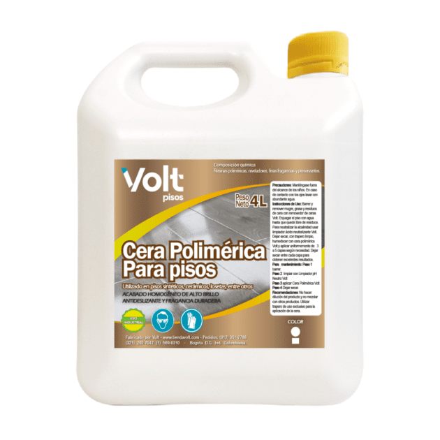 Cera polimérica autobrillante para pisos Natural 4L