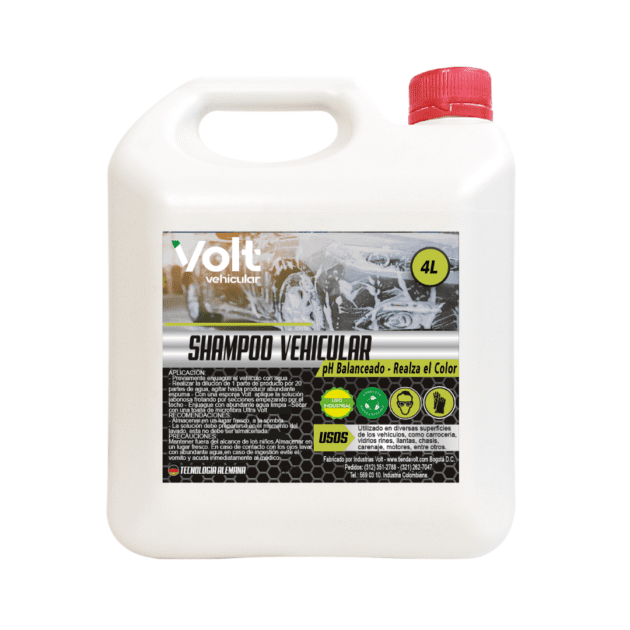 Shampoo Para Carros Con pH Neutro 4L