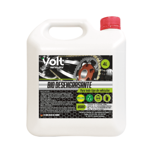 Bio desengrasante – Línea Automotriz 4L