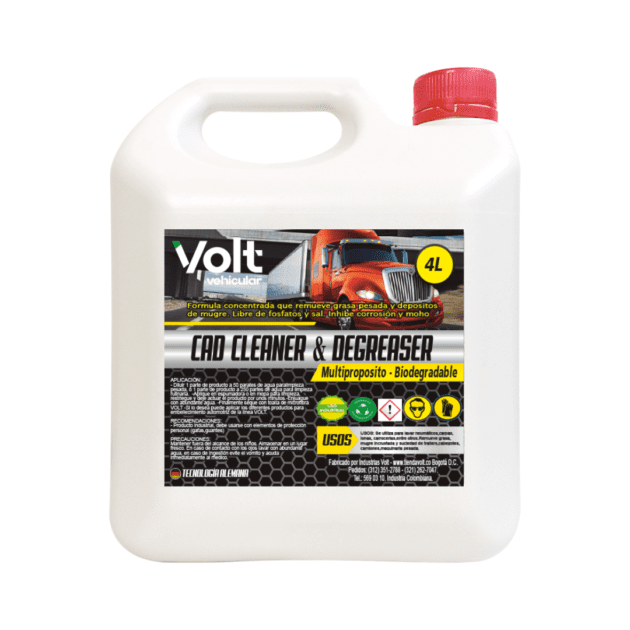 Desengrasante Concentrado Para Vehículos CAD Cleaner & Degreaser 4L
