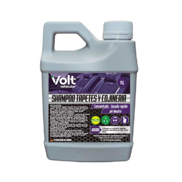 Shampoo tapetes y cojineria-Línea automotriz 1L